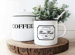4.4 out of 5 stars 180. Modern Farmhouse Enamelware Black And White Kitchen Decor Coffee Canister Fa Coffee Decor Kitchen Kitchen Decor Hobby Lobby Farmhouse Kitchen Decor Hobby Lobby