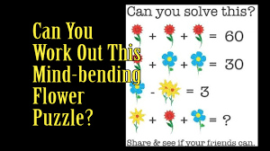 Math In The News Facebook Flower Puzzle Can You Work It Out Flower Puzzles Facebook Flower Maths Puzzles
