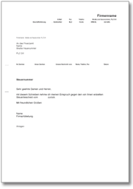 Sie können die folgende vorlage als arbeitgeber für eine urlaubsgenehmigung kostenlos nutzen: Rucknahme Eines Einspruches Gegen Einen Steuerbescheid Ch Musterbrief Download