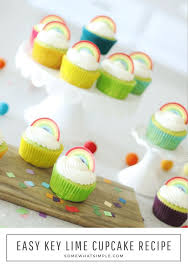 Key Lime Cupcakes Recipe Rainbow Cupcake Topper Printable Recipe Lime Cupcakes Rainbow Cupcakes Key Lime Cupcakes