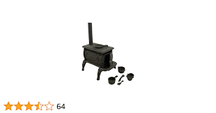 Amazon.com: Old Mountain Black Mini Pot Belly Stove Set with Accessories,  Cast Iron, miniature replica, Toy : Toys & Games