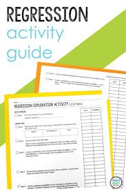 Linear Quadratic Or Exponential Regression Exploration Class Activity Guide Quadratics Algebra Worksheets Algebra Resources
