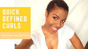 For the rest of hair make cornrows on to your natural hair then apply on top short blonde curly weave to look like a celebrity. Quick Defined Curls For Short Natural Hair Twa Youtube