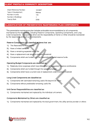 Preventive maintenance programs help asset owners avoid downtime by systematically scheduling work orders and checks before equipment failures occur. Building Reserves Inc Preventative Maintenance Plan Pmp Sample Page 40 41 Created With Publitas Com