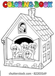 Select from 35919 printable crafts of cartoons, animals, nature, bible and many more. Coloring Book School Cartoons 4 Vector Stock Vector Royalty Free 82203169