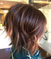 The popularity of bob hairstyles streams from their uniqueness. Jagged Layers And Copper Streaks Hair Styles Choppy Bob Hairstyles Angled Bob Hairstyles