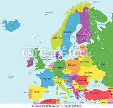 Europer karte / was ist europa? Die Politische Karte Europas Ist Sehr Detailliert Canstock
