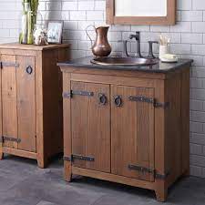 Reclaimed barn wood open vanity. Americana 30 Inch Reclaimed Wood Bathroom Vanity Base Native Trails
