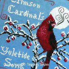 Painting pattern file (pdf, 2.5mb) Winter Bird And Christmas Bird Cross Stitch Patterns