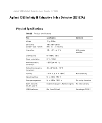 1260 infinity ii variable wavelength detector. Https Sim Gmbh De Images Pdf Dokumente Neu Specifications 1260 Infinity Ii Rid Pdf