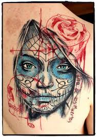 The sugar skull tattoo design for women: 40 Mexican Candy Skull Tattoos