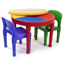 Humble Crew Kids 2 In 1 Plastic Building Blocks Compatible Activity Table And 2 Chairs Set Walmart Com In 2020 Kids Table Chair Set Kids Table And Chairs Activity Table