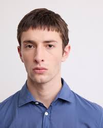 Camisa Storm azul cobalto de Voile de algodón BD09002-60