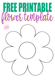 This free paper flower template & tutorial with two scarlett template, a reign template and a leaf stem. Free Printable Flower Template Simple Mom Project