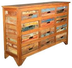 Bedroom dressers and chest of drawers offer storage and style. Multicolored Rustic Reclaimed Wood 12 Drawer Horizontal Dresser Farmhouse Dressers By Sierra Living Concepts Houzz