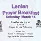 Lenten Prayer Breakfast — Messiah Lutheran Church of Grand Rapids, Michigan