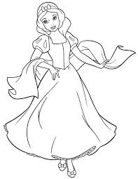 Baby snow white coloring pages. Beautiful Snow White Coloring Page Color Luna Snow White Coloring Pages Disney Princess Coloring Pages Princess Coloring Pages