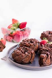 Cream the butter, sugar and salt until fluffy. Mini Chocolate Bundt Cakes Healthy Chocolate Cake