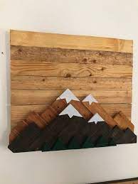 Mountain Reclaimed Wood Wall 3d Art 3d Art Mountain Reclaimed Recuperation Wall Wood Reclaimed Wood Wall Art Wood Art Mountain Wood Art