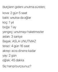 Bur�lar�n gidenin unutma s�resi