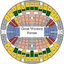 Great Western Forum Seating Chart Related Keywords