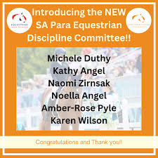 Announcing the NEW Para Equestrian Committee!!