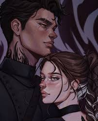 as promised, close-ups of Olivia and Tristan, illustrated for "Words like  Feathers" by Marie Weis 🌼✨️ I've had the opportunity to work with my  lovely friend @mariesliteratur again this year, and I