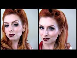 Add a line of hair grips & back comb. Victory Rolls Hair Tutorial English Youtube