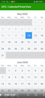 How To Create A Calendarpickerview Using Timesquare Library Geeksforgeeks