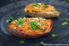 Patates Douces Farcies Vegetalien Vegan Patates Douces Farcies Patate Douce Et Recette Plat Vegetarien