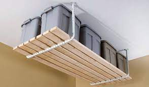 We assembled a list of 16 garage shelving plans below. Garage Gym Organization Maximizing The Limited Space Diy Overhead Garage Storage Garage Ceiling Storage Overhead Garage Storage