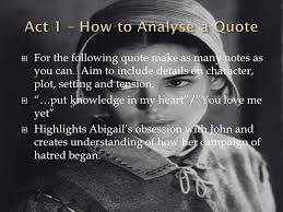 Top 4 wise famous quotes and sayings by abigail williams. By Arthur Miller Higher Study Ppt Download