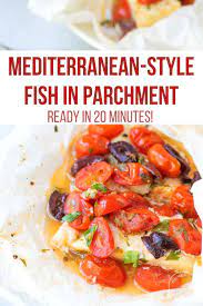 Mediterranean Style Cod In Parchment Recipe Fish Recipes Healthy Seafood Recipes Healthy Health Dinner Recipes