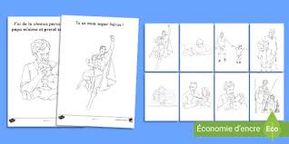 Retrouver dans cette catégorie tous les coloriages des super héros préférés des enfants ! Feuilles De Coloriage Avec Phrases La Fete Des Peres