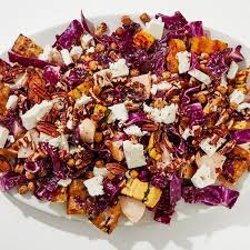 Raw And Roasted Dinner Salad Recipe Dinner Salads Salad Recipes For Dinner Delicata Squash