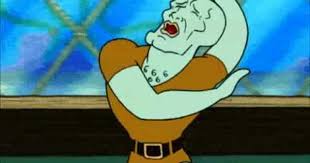 Handsome Squidward Spongebob Painting Squidward Spongebob Funny