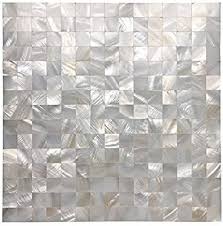 Amazon Com Art3d Peel And Stick Mother Of Pearl Shell Mosaic Tile For Kitchen Backsplashes 12 X 12 In 2020 Pearl Tile Shell Mosaic Tile Mother Of Pearl Backsplash