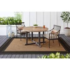 Furnish your deck or patio with this 42 round dining table to enjoy generous surface this intricately designed outdoor patio dining table seats up to 4 guests. Stylewell 48 In Round Steel Outdoor Dining Table 2106t 3 The Home Depot In 2021 Round Outdoor Dining Table Outdoor Dining Table Setting Outdoor Dining Table