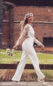 If You Re Searching For An Alternative To The Traditional Wedding Dress Look No Further Shop Beau Tomboy Wedding Dress Bridal Jumpsuit Shower Dress For Bride