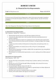 To be considered for top customer service representative jobs, you need a stellar resume. Financial Services Representative Resume Samples Qwikresume