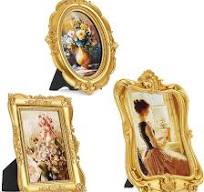 Amazon.com - Qunclay 3 Pcs Vintage Resin Picture Frame 4 x 6 ...
