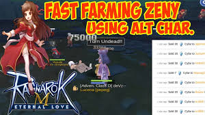 Classes in ragnarok mobile eternal love are adopted from ragnarok online 2003, but the gameplay and the class change quests are different. Fastest Way To Farm Zeny Using Alt Character Ragnarok Mobile Eternal Love Youtube
