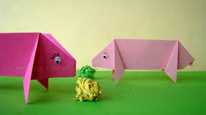 Bastelideen für kinder & erwachsene. Origami Schwein Basteln Mit Kindern Einfache Bastelideen Mit Papier Fur Kinder Youtube