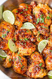 Spicy Honey Lime Chicken Thigh Recipe Recipe Lime Chicken Thighs Recipe Spicy Honey Spicy Recipes