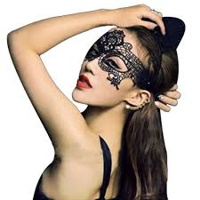 Ninimour Sexy Mysterious Lacy Black Eye Mask Eyepatch