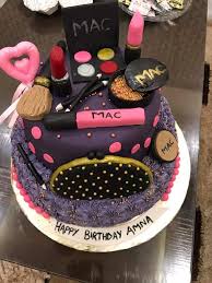 makeup birthday cake with name