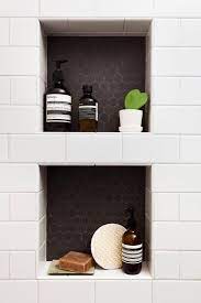 It allows the niche to fit between studs which are often 16 inches apart. 7 Different Kinds Of Shower Niches And Designing Ours Chris Loves Julia