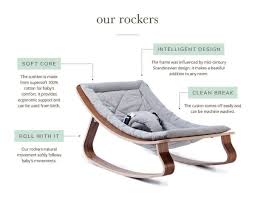 With its new removable harness, the levo turns into a nice rocking chair when the child grows up. Levo Baby Rocker In Walnut With Sweet Grey Cushion Store Of Daydreams