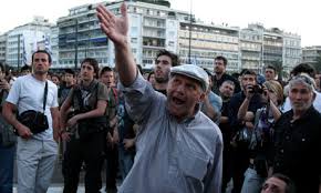 Image result for Greek Pensioners Crash Pension Form Lines At Bank