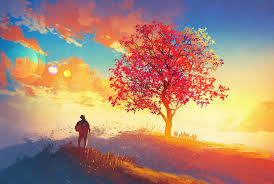 Wallpaper ID: 48310 / autumn, artist, artwork, digital art, hd, 4k, fantasy,  tree free download